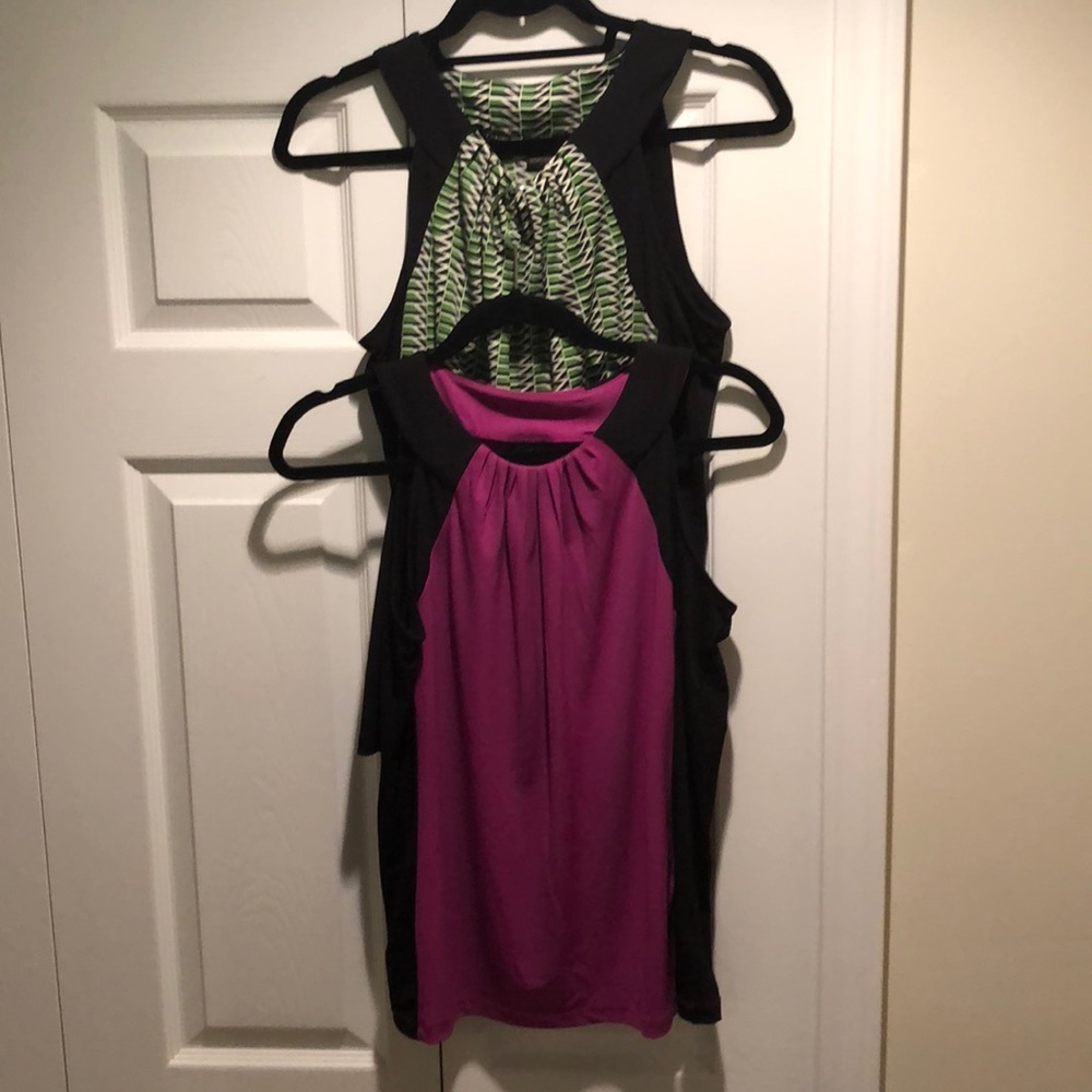 Lot of 2 dressy tank top Med
